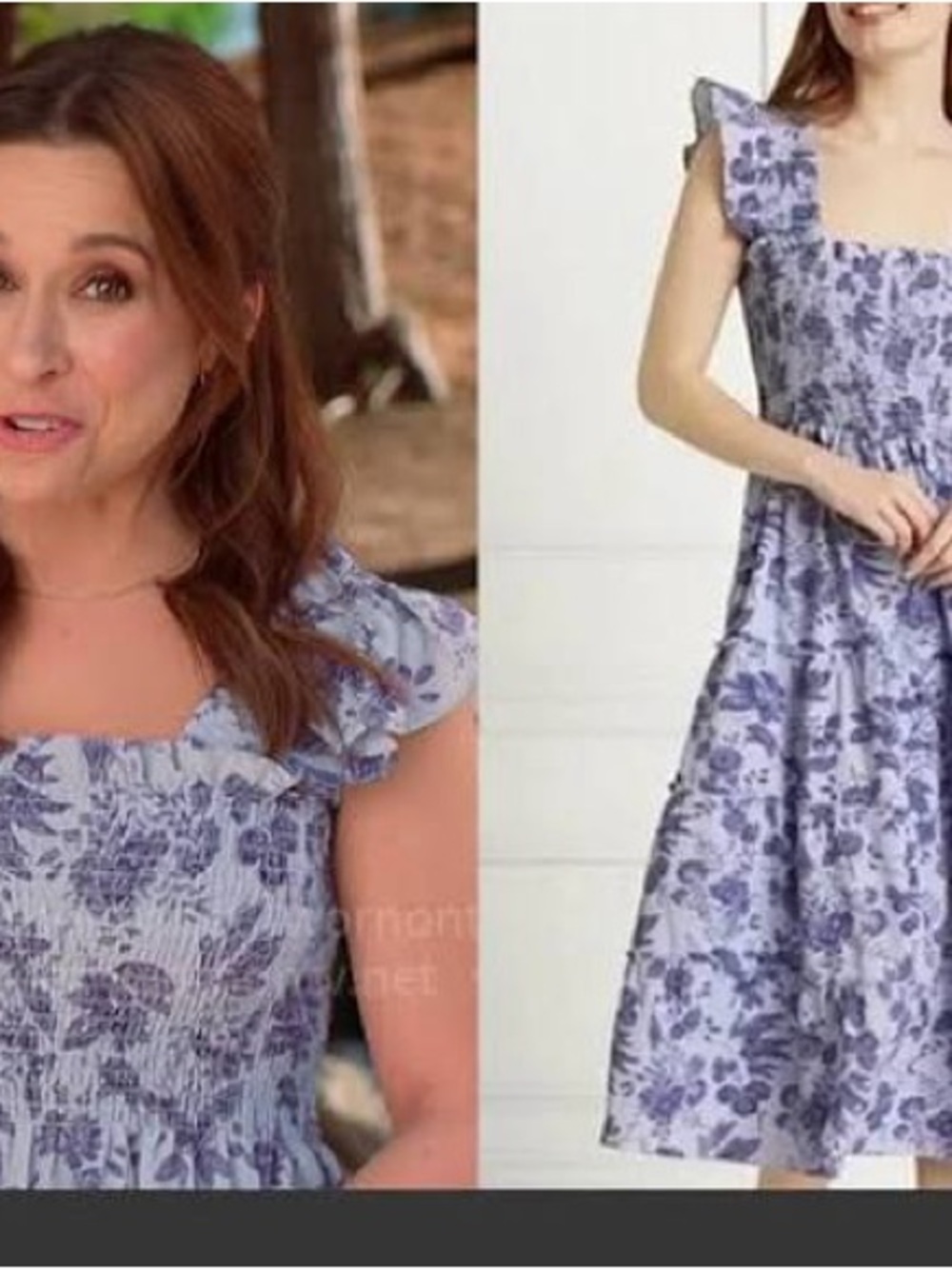 Hill House Lilac Tonal Floral Ellie Nap Dress | NWT Size XS